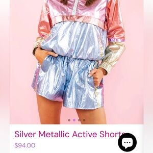 Queen of Sparkles Metallic Shorts